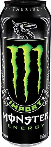 Monster Energy Import, Energy Drink, 18.6 Ounce | Pack of 12