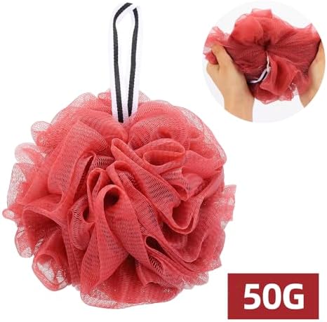 4 Pack Bath Sponge, Bath Shower Loofahs Mesh Pouf Sponge Body Scrubber Exfoliator Scrubber - 50g/Piece