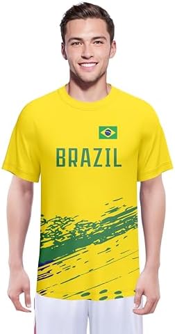 Custom Soccer T-Shirt National Flag Design Personalized Shirts Add Name Number Soccer Fans Gift for Men Women Youth