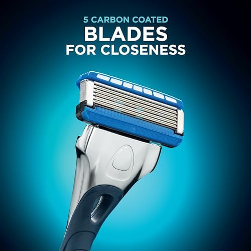 Wilkinson Hydro 5 Skin Protection Razor, 13 Blade Refills, Enriched Lubricating Band with Pro Vitamin B5, Multicolor (1 Count, Box)