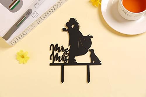 LOVENJOY 5.3" Wedding Cake Topper with a Dog, Gift-Boxed