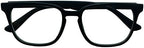 +2.00 Reading Glasses D shape Oversize Bifocals with line Mens Womens Matt Black Spectacles