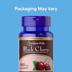 Puritan's Pride Black Cherry Concentrated Extract 250 mg (1000mg Equivalent), Dietary Supplement for General Wellness and Healthy Lifestyle*, 50 Day Supply, 100 Rapid Release Capsules