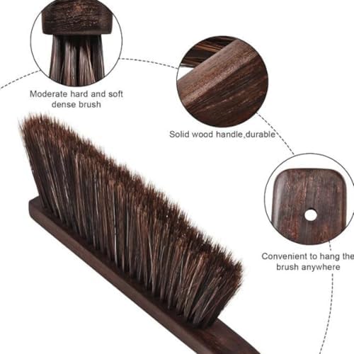 2 Pack Metal Dustpan and Brush Set - 12in Heavy Duty Steel Dust Pan with Handle, Handheld Dustpan Wide Scooper for Indoor, Outdoor, Fireplace