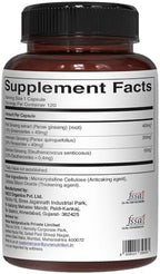 Pure Nutrition Triple Ginseng 650mg | 120 Caps | Complex for Men and Women | Highly Effective Combination of Red, American and Siberian Ginseng. Non GMO