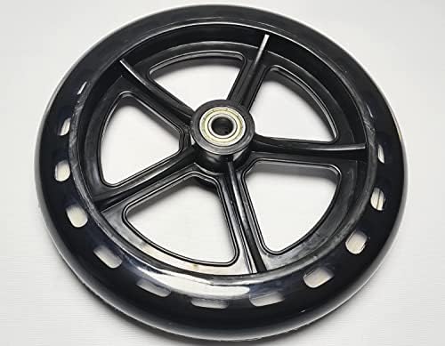 knee walker scooter replacement wheels,7.5 Inch Wheel with Non Marking Polyurethane,Front or Rear Wheel Assembly, Universal Parts.,fits 796,KneeRover most models and other brands knee walker(1Ea,)