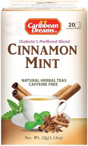 Caribbean Dreams Cinnamon Mint Tea, 20 Tea Bags
