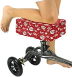 Christmas Santa Hohoho Knee Scooter Cushion Cover, Knee Scooter Pad for Comfort, Memory Foam Cushion Knee Walker Accessories with Removable Cover, 4'' Thick Fits Most Knee Walker Models