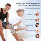 JOMVD Knee Compression Sleeve for Men & Women – Knee Brace for Knee Pain, Arthritis, ACL & Meniscus Tear, Circulation, Breathable Knee Support for Swelling Relief, Injury Recovery & Daily Comfort,Medium