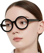 OCCI CHIARI Oversized Round Reading Glasses for Women 1.75 Designer Readers 0 1.0 1.25 1.5 1.75 2.0 2.25 2.5 2.75 3.0 3.5(Black,1.75)