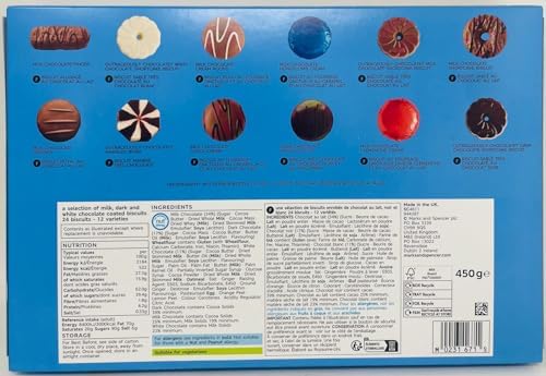 Premier Life Store M&S Outrageously Chocolatey Biscuit Selection 450g | More than 50% Chocolate, Outrageously Chocolatey,, Full Size