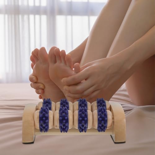 Healifty Portable Foot Massager Roller 5.51 Inch Manual Foot Massage Roller for Muscle Relief and Relaxation with Comfortable Acupoint Design Compact and Lightweight for Travel