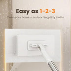 Snap Grip Mini Mop, 2026 Upgraded Disposable Dust Mop, Zero Touch Mini Mops, Convenient Cloth Changing Mops for Kitchen Counter, Foldable 100cm Retractable Long Handle Mopping Stick (1*mop+5*Cloth)
