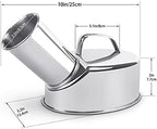 Bedpan,stainless Steel Hospital Urinal,Vertical Urinal For Men ,Spill Proof By Portable, Urine Bottle, Thick Stainless Material, Portable Urinal,Hospital,Outdoor Urinal