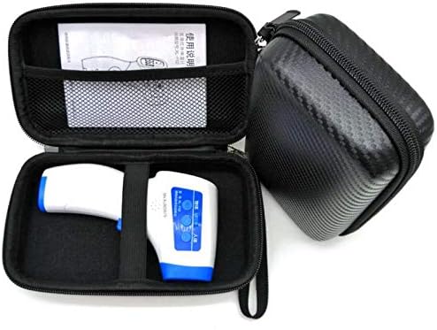 Travel Carrying Storage Case for Digital No-Touch Forehead Thermometer (Black)