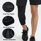 Knee Padded 2 Pack Compression Leg Sleeve Thigh Guard Sports Protective Gear Brace Support for Football Basketball Volleyball Softball Tennis Youth Kids Adult