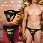 Men's Thong Underwear, Low Rise G-String Bikini Briefs, Sexy T-Back for Gym & Sport