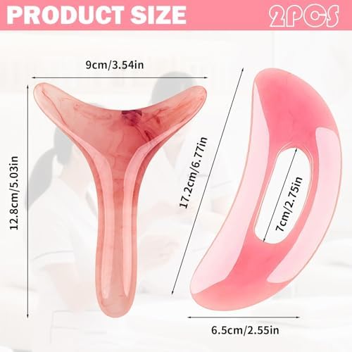 Gua Sha Massage Tool,Body Gua Sha Tool,Gua Sha Body Tool Resin with Handle,Lymphatic Drainage Tool,Body Sculpting Tools for Back Neck Face Leg Massage, Lymphatic Drainage, Cellulite Remove