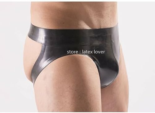 Latex Briefs Shorts Rubber Handmade Fetish Underwear Short Pants for Men