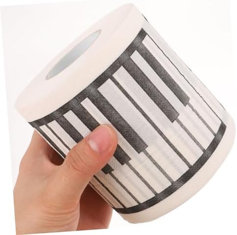 Ipetboom Piano Toilet Paper Bulk: Funny Toilet Paper Towels Toilet Tissue Piano For Men or Women - Printed Table Napkins s Bath Tissues Paper