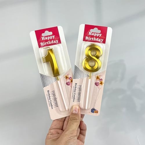 18th Birthday Numeral Cake Topper for Birthday Wedding Party Celebration Supplies Gold