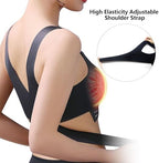 Electric Bust Massager, Breast Enhancer Massager Bra with 3 Heating Levels, USB Wireless Breast Massager for Shaping Beautiful Chest Anti Sagging with 5 Modes, Black