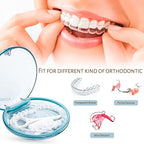 Retainer Case 2 Pack, Compatible with Invisalign, Slim Mouth Guard & Aligner Holder, Durable Portable Retainer Box with Easy Open Magnetic Closure for Travel, Adults & Teens