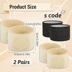 Nogeqi 2 Pairs Foot Arch Support Sleeves, Arch Support Brace Foot Compression Sleeve for Flat Feet, Heel Spurs Feet Care Pain Relief (S)