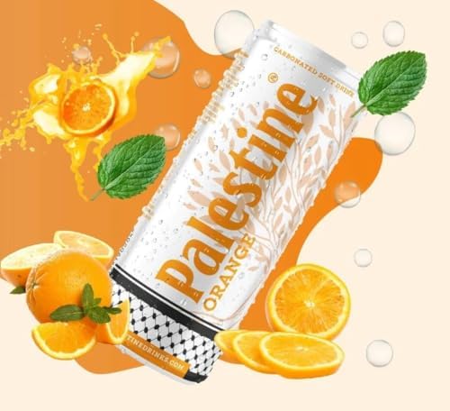 Palestine Orange Carbonated Soft Drink, 11.1 fl oz can, 24-Pack