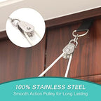 Shoulder Pulley, Over The Door Pulley System for Shoulder Rehab, Shoulder Exercise Pulley for Physical Therapy, Assisting Rotator Cuff Recovery, Increase Flexibility Stretching, Range of Motion