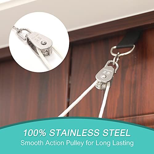 Shoulder Pulley, Over The Door Pulley System for Shoulder Rehab, Shoulder Exercise Pulley for Physical Therapy, Assisting Rotator Cuff Recovery, Increase Flexibility Stretching, Range of Motion