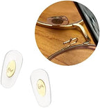 Replacement Push-in Nose Pads for RayBan RB6335 RB3549 RB4071 RB6336 RB7140 RB8415 Sunglasses Eyglasses Repair-Kits (Gold)