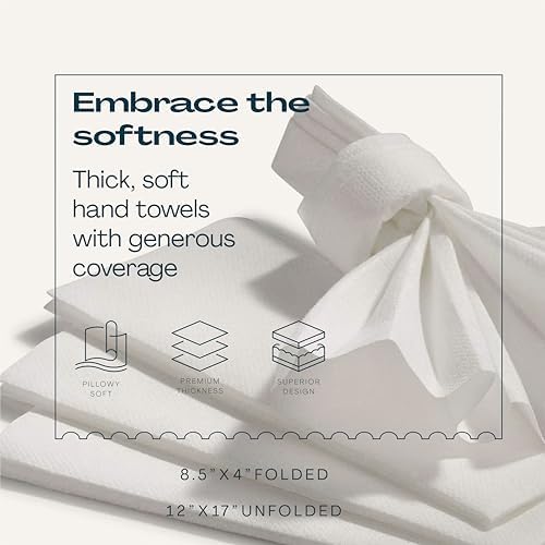 Lintext Disposable Linen-Feel Guest Towels - 12" x 17" Cloth-Like Hand Towels - Soft And Absorbent Paper Napkin For Bathroom, Kitchen, Or Event [Extra-Soft - Pack of 200]