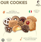 Matilde Vicenzi Minivoglie Butter Cookies Tin - Italian Pastry Assortment, Traditional Holiday Cookie Gift for Birthday, Easter, Mother's Day - 500 g