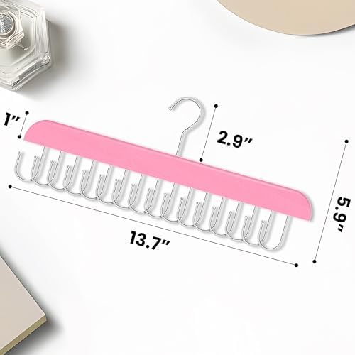 Hair Extension Holder & Hanger for Clip Ins - Weft Organizer Stand for Washing & Styling - Storage Rack Display Stand Accessories for Extensions (Pink)