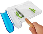 Medarchitect Right Hand Pill Counting Tray with Spatula (Clear - Wood Handle)