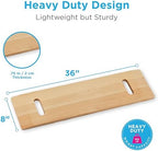 NOVA 36” Patient Transfer Board – Heavy Duty Slide Board for Wheelchair to Bed, Toilet, Car & Bathtub Transfers, Non-Slip Mobility Aid for Seniors, Elderly, Disabled & Limited Mobility Users