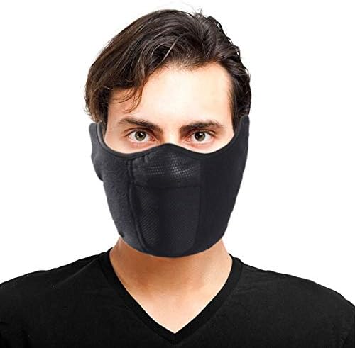 Balaclava Half Face Mask Adjustable Fastener Windproof Men Women for Skiing Snowboarding Motorcycling Winter Face Mask Outdoor Sports Highly Breathable (Half-face)