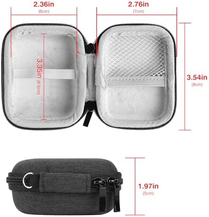 Fingertip Oximeter Storage Case Compatible with Zacurate Pro Series, Innovo Deluxe IP900BP-B, iHealth Air Pulse Oximeter, AccuMed CMS-50D1, Hard Shell Storage Bag(Only Case)