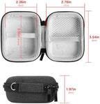 Fingertip Oximeter Storage Case Compatible with Zacurate Pro Series, Innovo Deluxe IP900BP-B, iHealth Air Pulse Oximeter, AccuMed CMS-50D1, Hard Shell Storage Bag(Only Case)