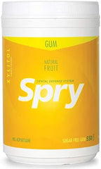 Spry Natural Gum, 3 Flavor Variety Pack, Natural Xylitol Chewing Gum, 550 count (Cinnamon, Fresh Fruit & Spearmint)