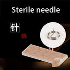 100Pcs Acupressure Ear Beads Ear Counts Acupuncture Acupressure Tools Disposable 0.22x1.5mm Skin