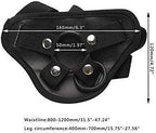 Adjustable Belt Female female Strapless Panties Underwear for Men Women Couples role play Triangular underwear Black(Large1)
