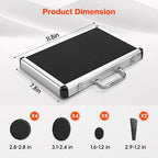 Portable Massage Stone Warmer, 18pcs Basalt Hot Stone Massage Set, Electric Rock Heater Kit, Dry Heating Box for SPA Center, Beauty Salon, Travel & Home Use, Healing, Relaxing & Pain Relief