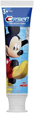 Crest Kid's Cavity Protection Toothpaste Featuring Disney Junior Mickey Mouse, Strawberry, Ages 3 plus, 4.2 Ounce (Pack of 6)