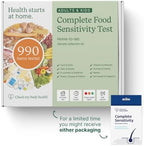 Check My Body Health 990 Items Complete Food Sensitivity Test Kit for Adults and Kids – Non-Invasive Food Intolerance Test Kit – At-Home Hair Sample Bioresonance Testing with Results in 3–5 Days