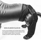 Dog Elbow Protector Pads, Neoprene Hind Legs Sleeve Reducing Pain Provides Support Knee Wrap Wounds Joint Brace for Small Medium Dogs (L)