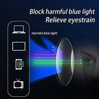 LUFF Reading Glasses blue light blocking 4 Pairs Folding spring hinge Readers Women Men