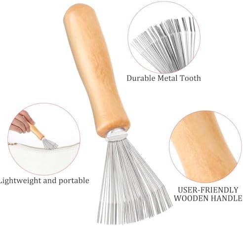 Comb and Brush Cleaner Tool Set - 3 Pieces with Rake Design for Home and Salon Use