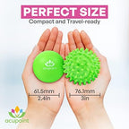 Physical Massage Therapy Lacrosse Ball Set Ideal for Yoga Deep Tissue Massage Trigger Point Therapy and Myofascial Release Physical Therapy Back Foot Plantar Fasciitis (Spiky Ball)